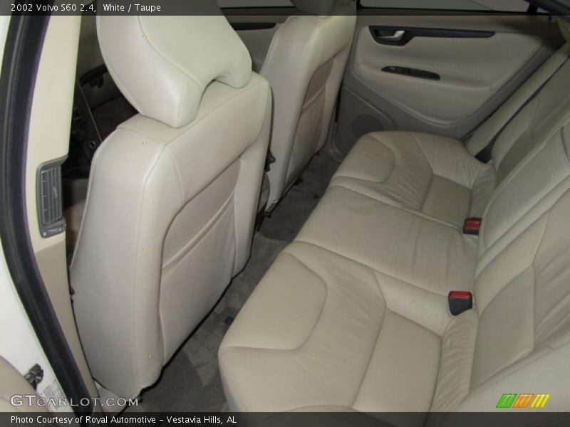 White / Taupe 2002 Volvo S60 2.4
