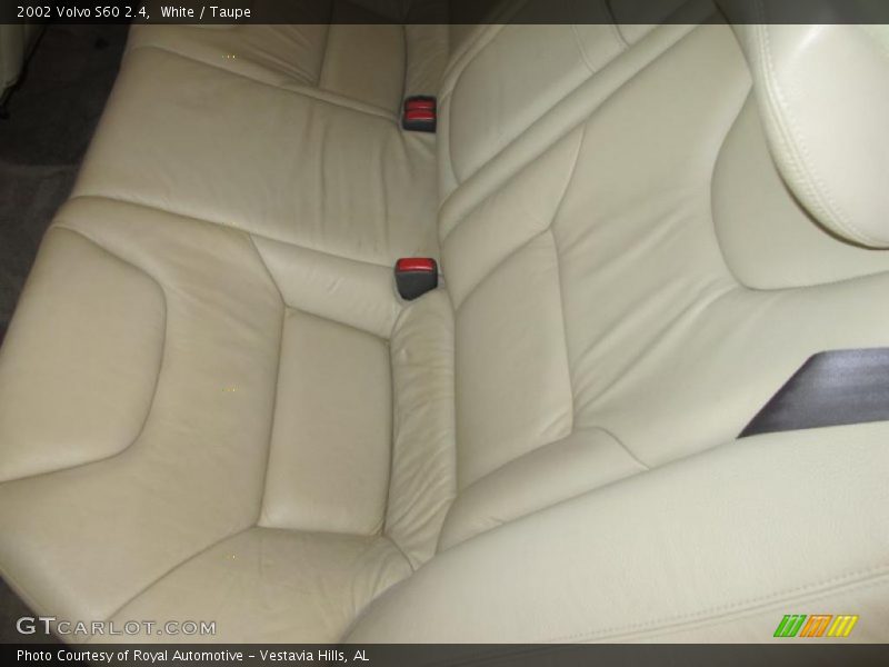 White / Taupe 2002 Volvo S60 2.4