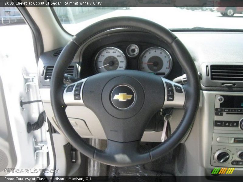Summit White / Gray 2009 Chevrolet Cobalt LT Sedan