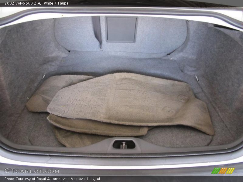 White / Taupe 2002 Volvo S60 2.4
