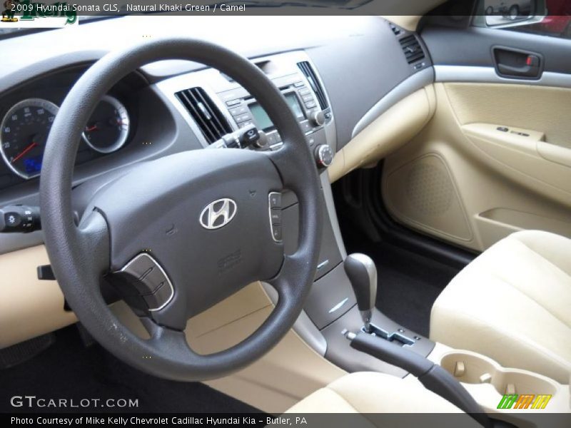 Natural Khaki Green / Camel 2009 Hyundai Sonata GLS