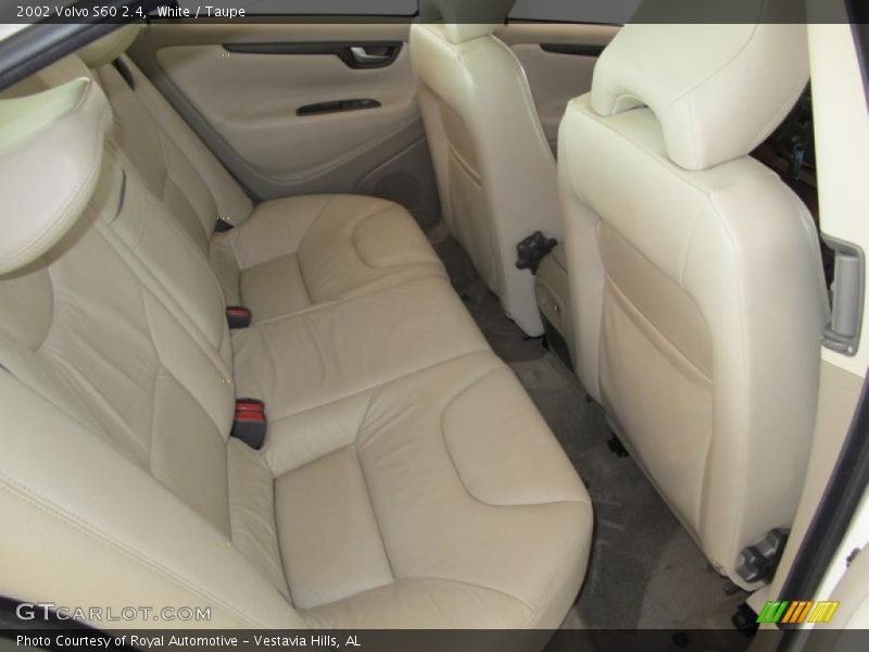 White / Taupe 2002 Volvo S60 2.4