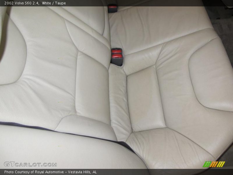 White / Taupe 2002 Volvo S60 2.4