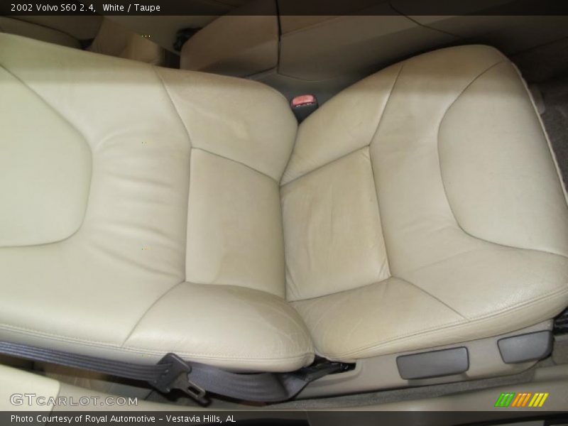 White / Taupe 2002 Volvo S60 2.4