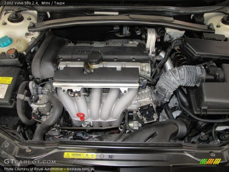 White / Taupe 2002 Volvo S60 2.4