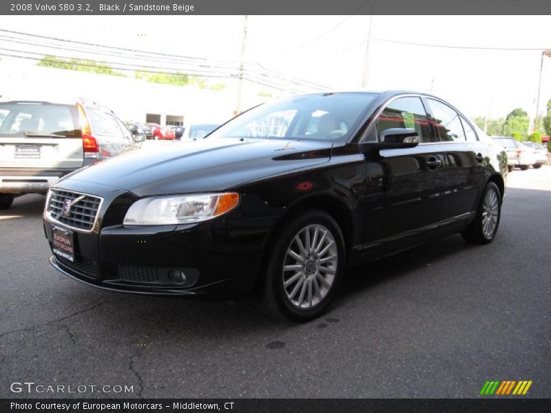 Black / Sandstone Beige 2008 Volvo S80 3.2