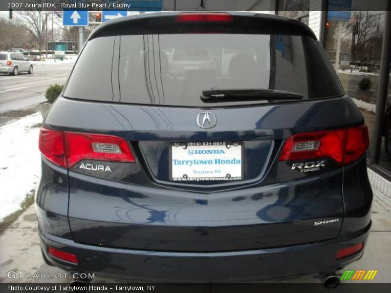 Royal Blue Pearl / Ebony 2007 Acura RDX