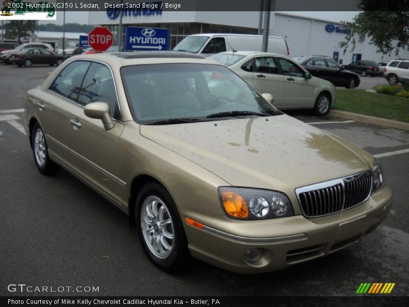 Desert Sand Beige / Beige 2002 Hyundai XG350 L Sedan