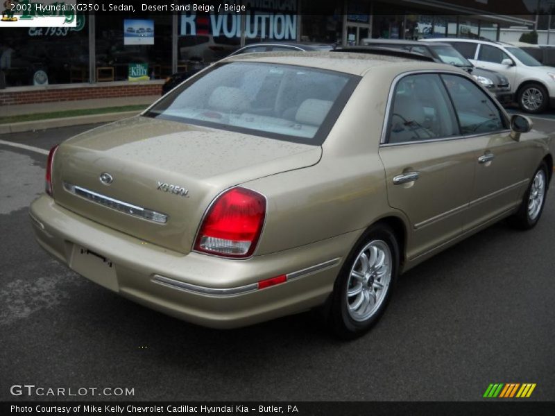 Desert Sand Beige / Beige 2002 Hyundai XG350 L Sedan