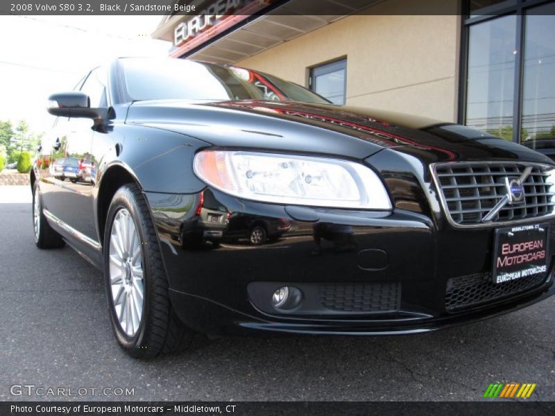 Black / Sandstone Beige 2008 Volvo S80 3.2