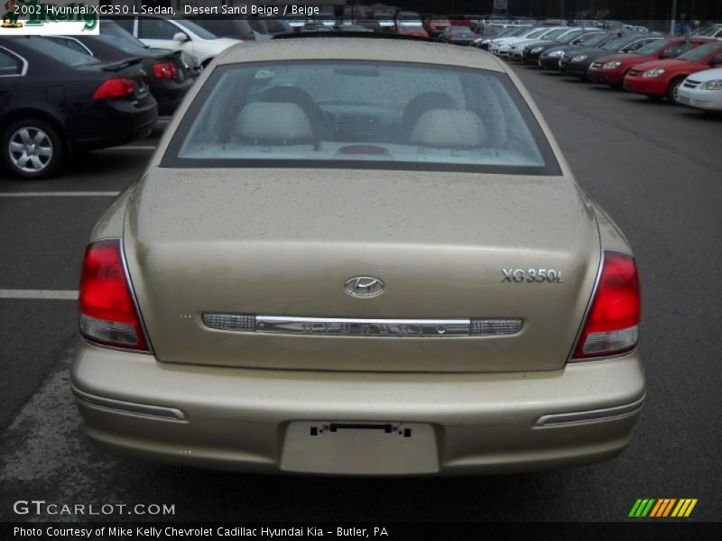 Desert Sand Beige / Beige 2002 Hyundai XG350 L Sedan