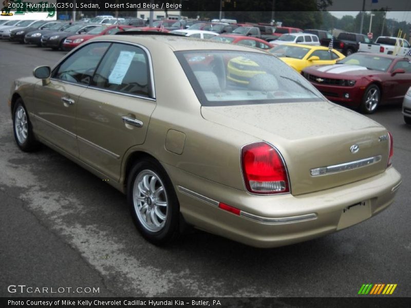 Desert Sand Beige / Beige 2002 Hyundai XG350 L Sedan