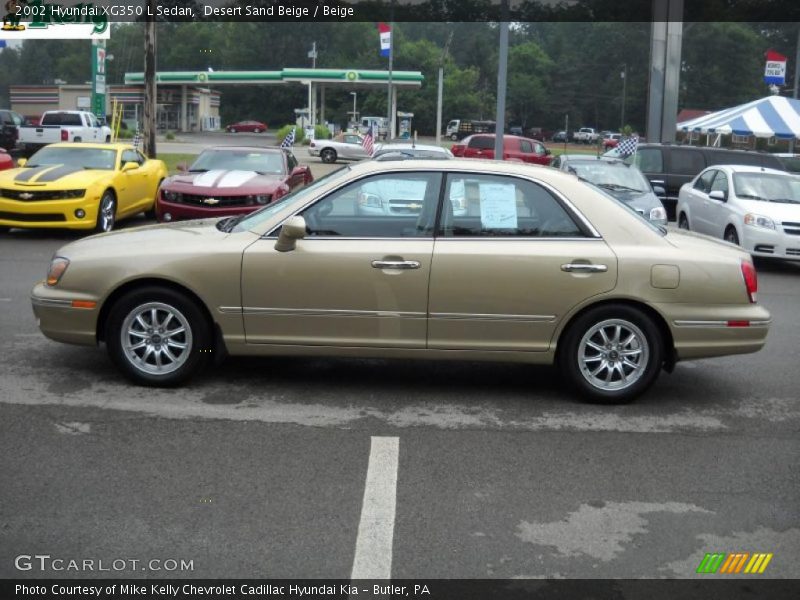 Desert Sand Beige / Beige 2002 Hyundai XG350 L Sedan
