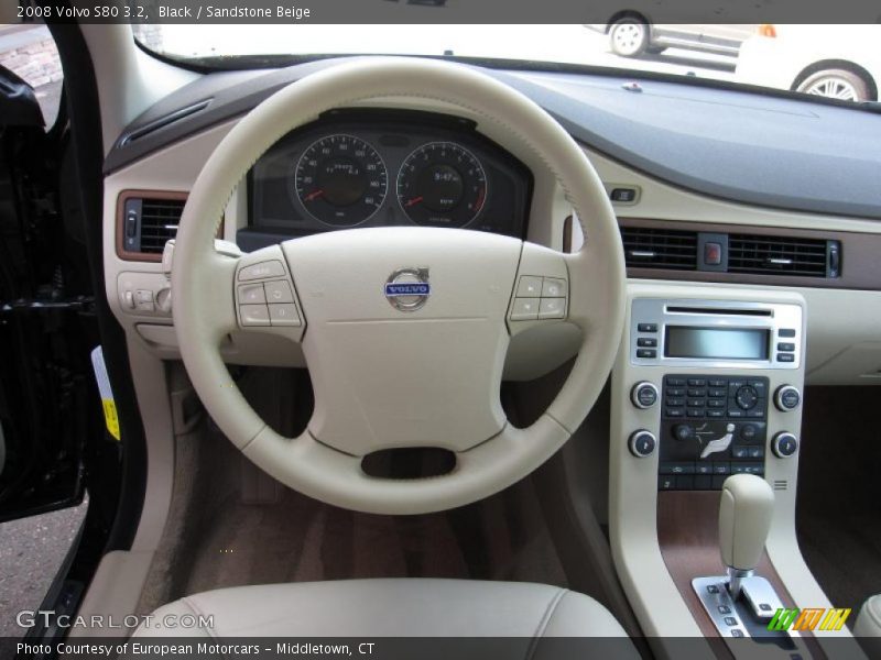 Black / Sandstone Beige 2008 Volvo S80 3.2