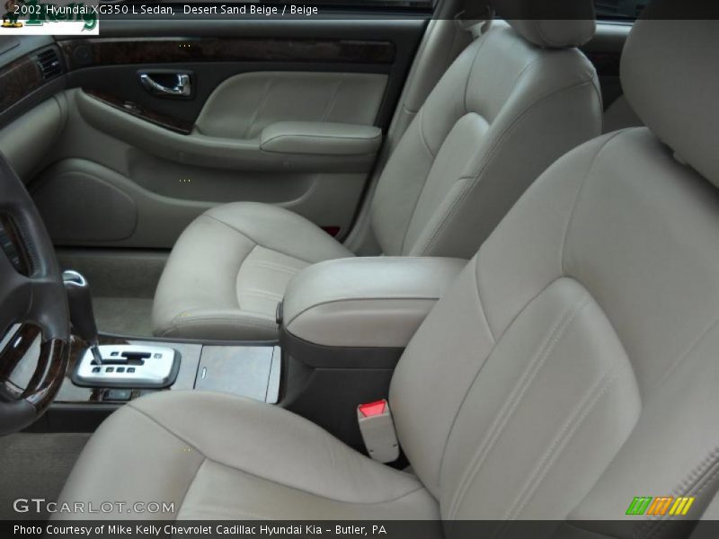 Desert Sand Beige / Beige 2002 Hyundai XG350 L Sedan