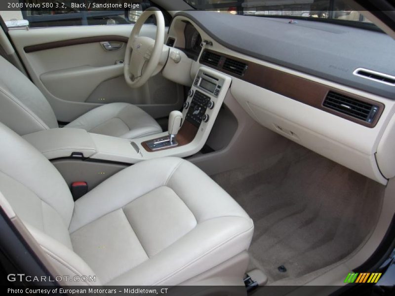 Black / Sandstone Beige 2008 Volvo S80 3.2