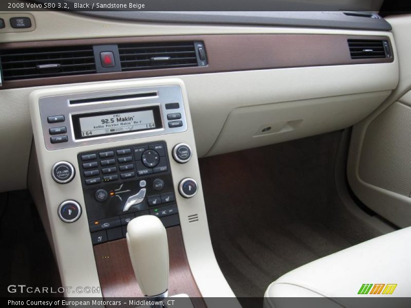 Black / Sandstone Beige 2008 Volvo S80 3.2