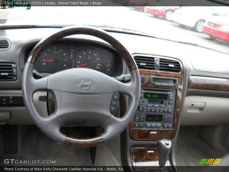 Desert Sand Beige / Beige 2002 Hyundai XG350 L Sedan