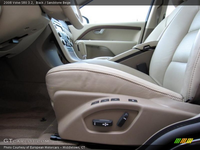 Black / Sandstone Beige 2008 Volvo S80 3.2