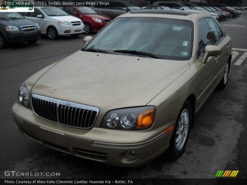 Desert Sand Beige / Beige 2002 Hyundai XG350 L Sedan