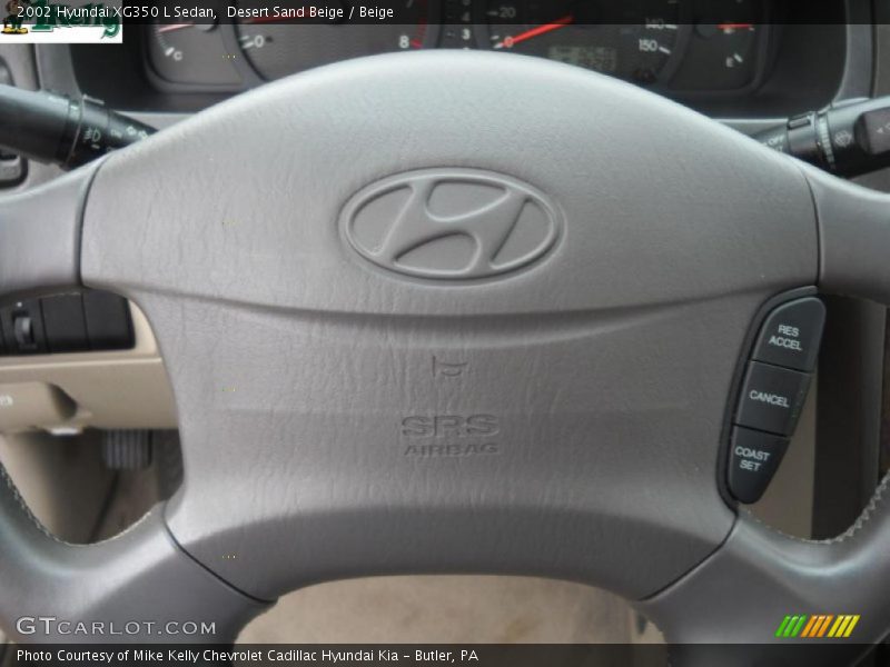 Desert Sand Beige / Beige 2002 Hyundai XG350 L Sedan