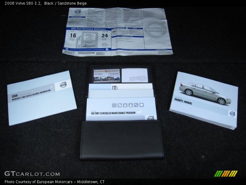 Black / Sandstone Beige 2008 Volvo S80 3.2