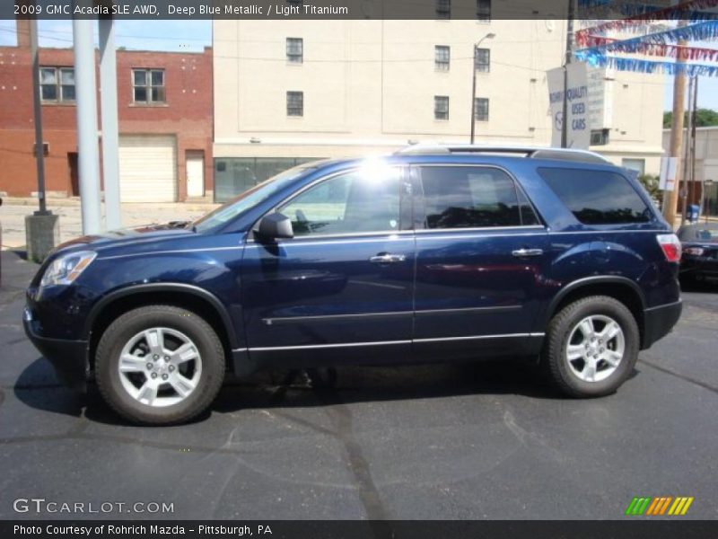 Deep Blue Metallic / Light Titanium 2009 GMC Acadia SLE AWD
