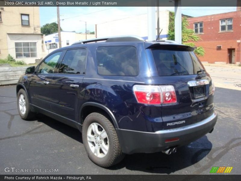 Deep Blue Metallic / Light Titanium 2009 GMC Acadia SLE AWD