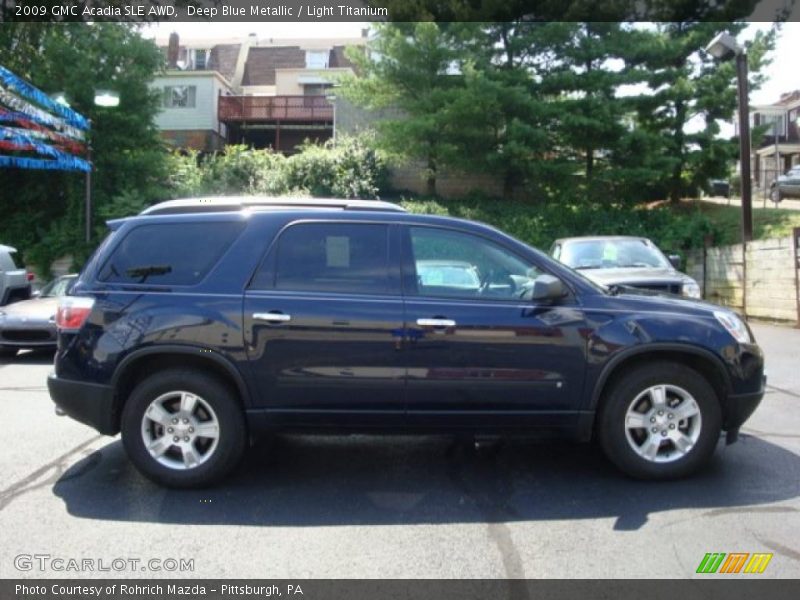 Deep Blue Metallic / Light Titanium 2009 GMC Acadia SLE AWD
