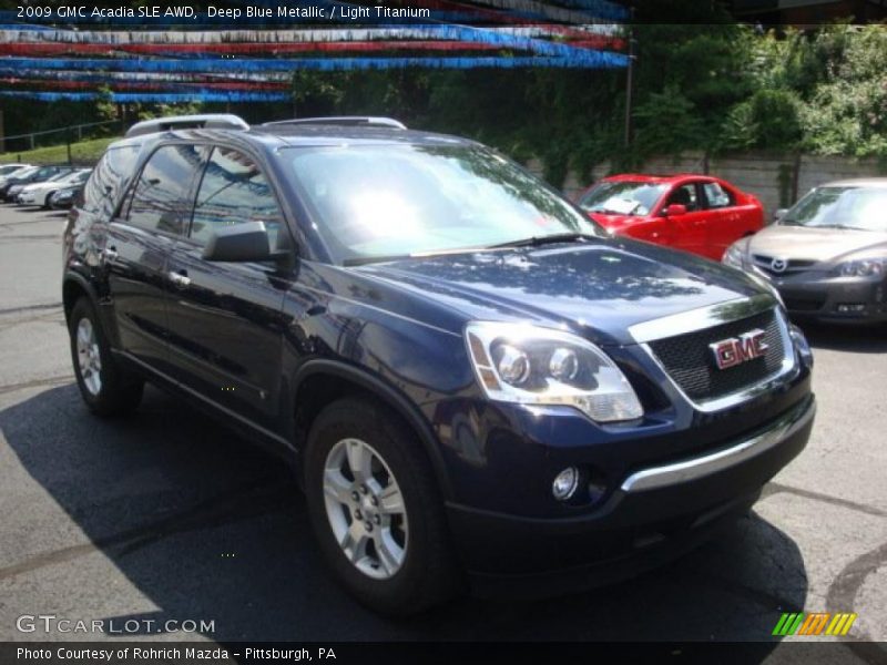 Deep Blue Metallic / Light Titanium 2009 GMC Acadia SLE AWD