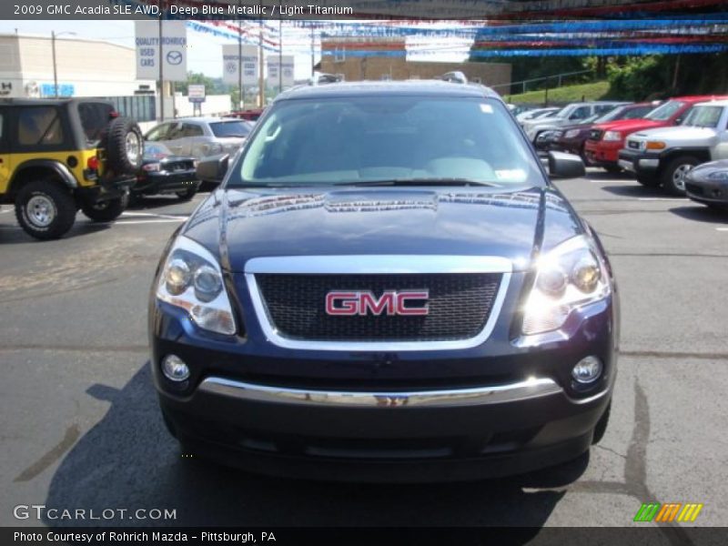 Deep Blue Metallic / Light Titanium 2009 GMC Acadia SLE AWD