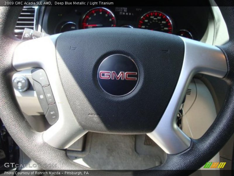 Deep Blue Metallic / Light Titanium 2009 GMC Acadia SLE AWD