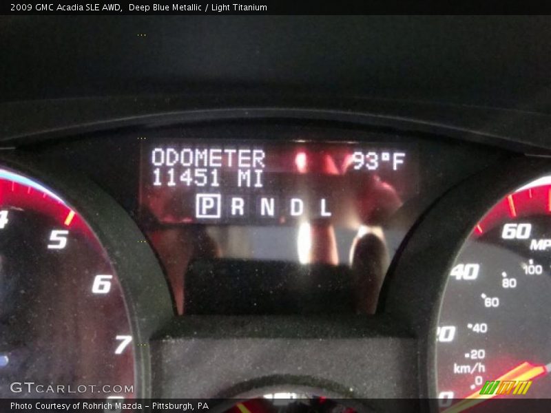 Deep Blue Metallic / Light Titanium 2009 GMC Acadia SLE AWD