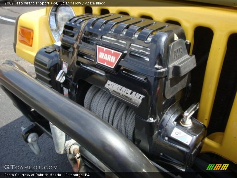 Solar Yellow / Agate Black 2002 Jeep Wrangler Sport 4x4