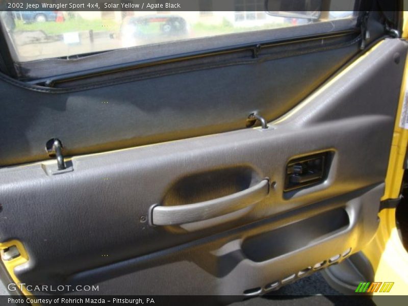 Solar Yellow / Agate Black 2002 Jeep Wrangler Sport 4x4