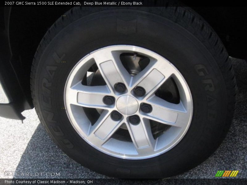 Deep Blue Metallic / Ebony Black 2007 GMC Sierra 1500 SLE Extended Cab