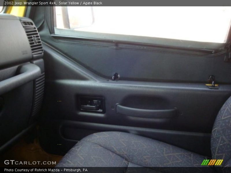 Solar Yellow / Agate Black 2002 Jeep Wrangler Sport 4x4