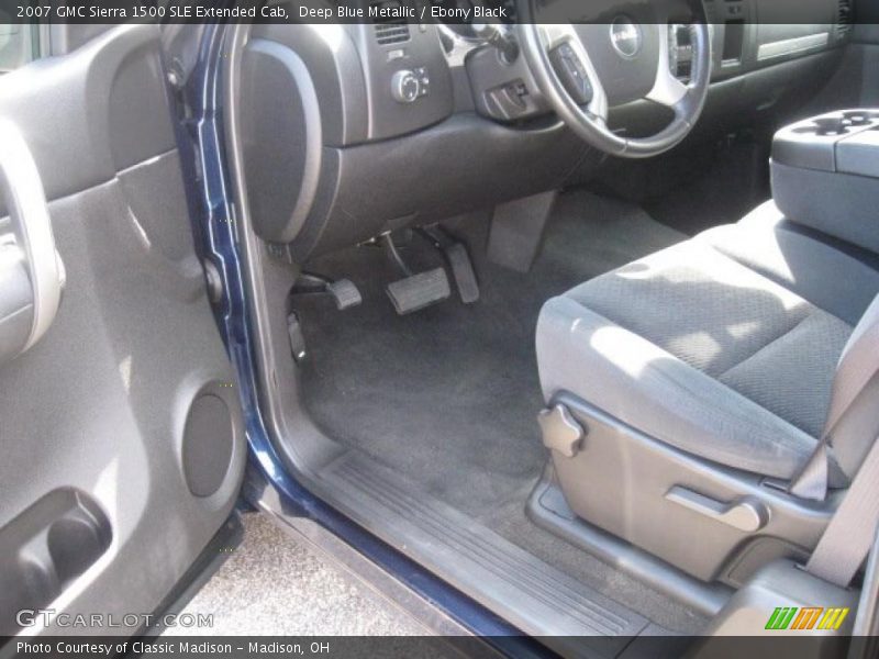 Deep Blue Metallic / Ebony Black 2007 GMC Sierra 1500 SLE Extended Cab