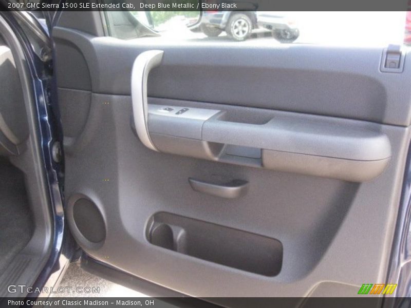 Deep Blue Metallic / Ebony Black 2007 GMC Sierra 1500 SLE Extended Cab