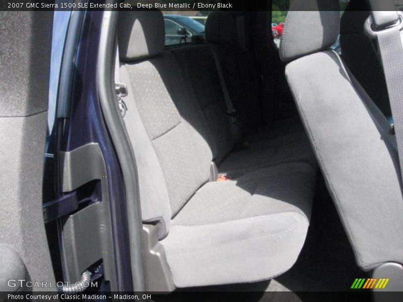 Deep Blue Metallic / Ebony Black 2007 GMC Sierra 1500 SLE Extended Cab
