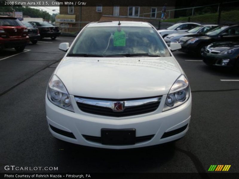Cream White / Gray 2008 Saturn Aura XE 3.5