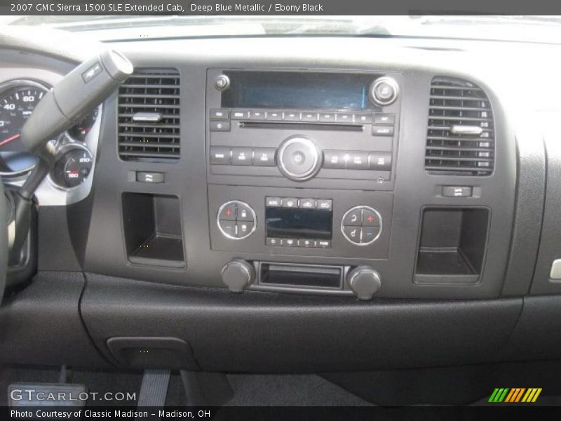 Deep Blue Metallic / Ebony Black 2007 GMC Sierra 1500 SLE Extended Cab