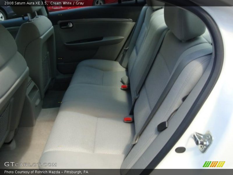 Cream White / Gray 2008 Saturn Aura XE 3.5