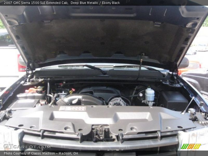 Deep Blue Metallic / Ebony Black 2007 GMC Sierra 1500 SLE Extended Cab