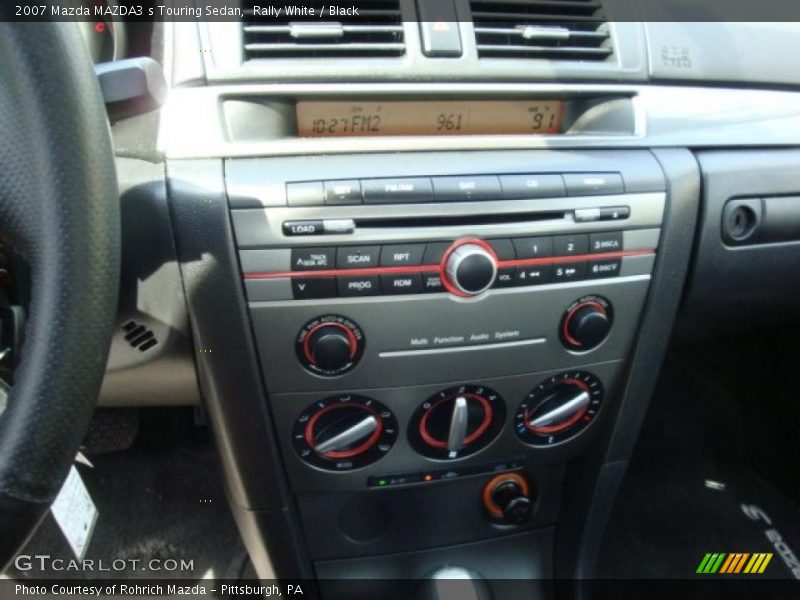 Rally White / Black 2007 Mazda MAZDA3 s Touring Sedan