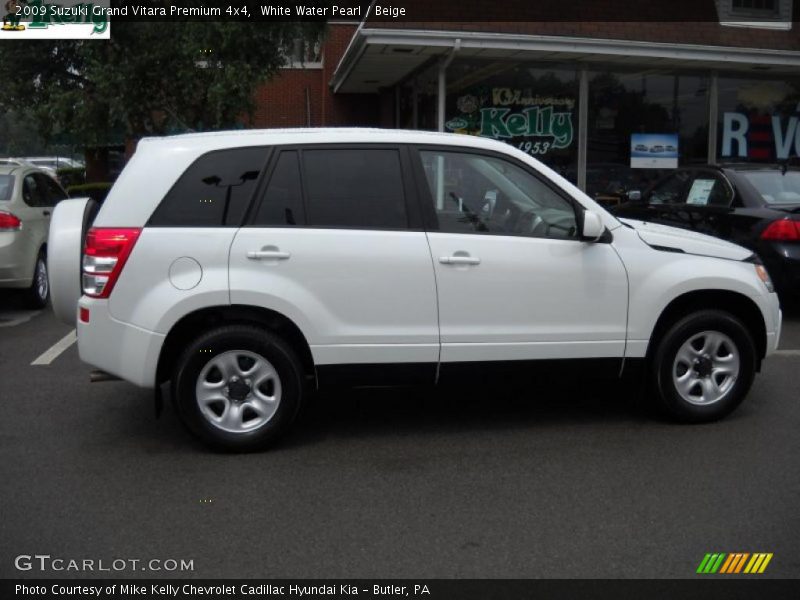 White Water Pearl / Beige 2009 Suzuki Grand Vitara Premium 4x4