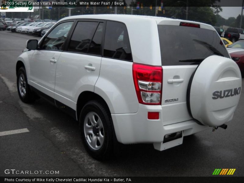 White Water Pearl / Beige 2009 Suzuki Grand Vitara Premium 4x4