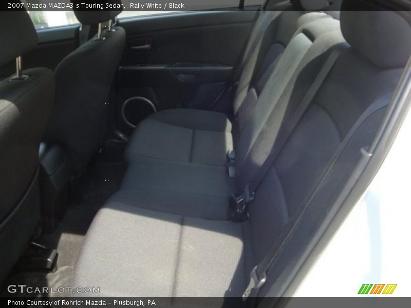 Rally White / Black 2007 Mazda MAZDA3 s Touring Sedan