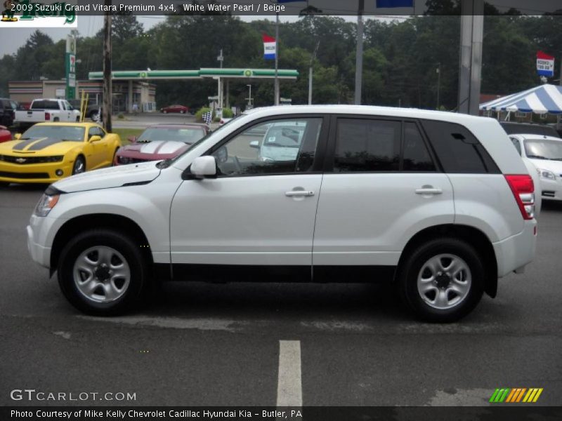 White Water Pearl / Beige 2009 Suzuki Grand Vitara Premium 4x4