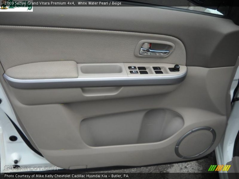 White Water Pearl / Beige 2009 Suzuki Grand Vitara Premium 4x4